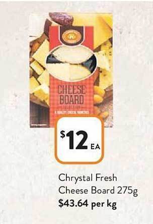 Foodworks Chrystal fresh cheese board offer