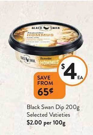 Foodworks Black swan dip offer