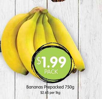 Spudshed Bananas prepacked offer