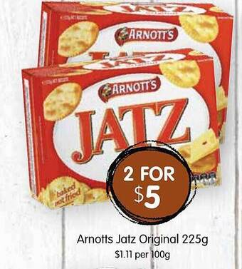 Spudshed Arnotts jatz original offer