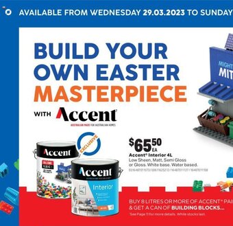 Mitre 10 Accent interior 4L offer