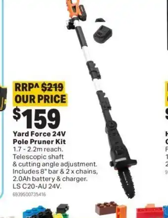 Mitre 10 Yard force 24v Pole pruner kit offer