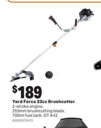 Mitre 10 Yard force 33cc brushcutter offer