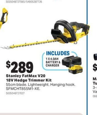 Stanley fatmax V20 18V hedge trimmer kit