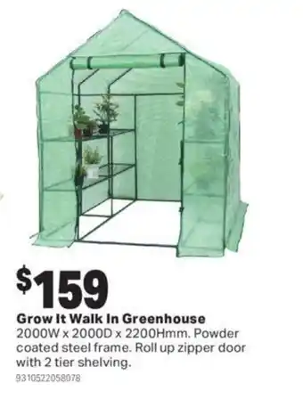 Grow it walk in greenhouse