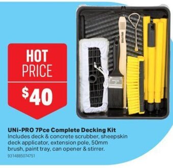 Mitre 10 Uni Pro 7Pce complete decking kit offer