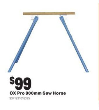 Mitre 10 Ox pro 900mm saw horse offer