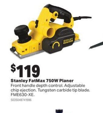Mitre 10 Stanley fatmax 750w planer offer
