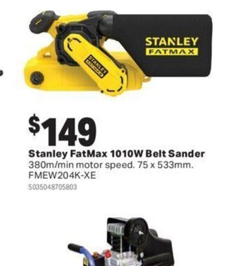 Stanley fatmax 1010w belt sander