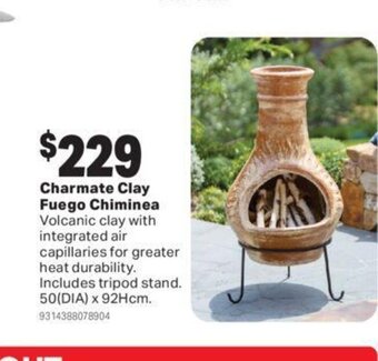 Charmate clay fuego chiminea