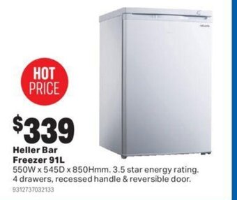 Heller bar freezer 91L