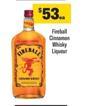 Liquorland Fireball cinnamon whisky Liqueur offer