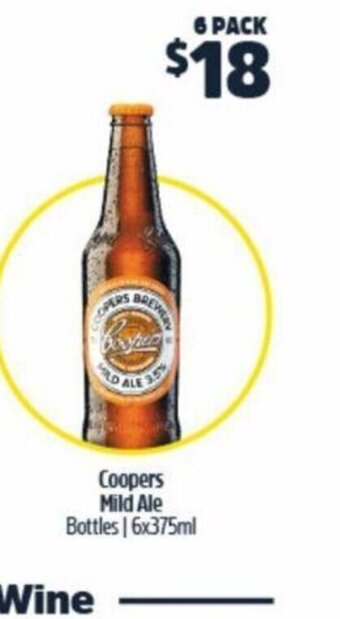 BWS Coopers mild ale offer