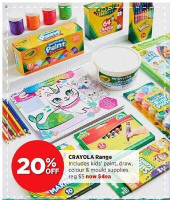 Spotlight Crayola range offer