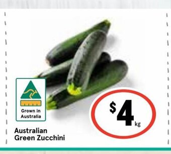 IGA Australian Green Zucchini offer