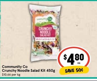 IGA Community Co Crunchy Noodle Salad Kit 450G offer