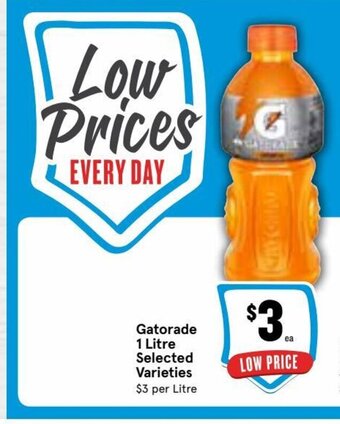 IGA Gatorade 1 Litre Selected Varieties offer