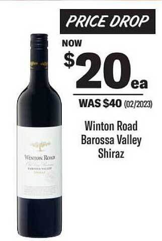 Liquorland Winton road barossa valley shiraz offer