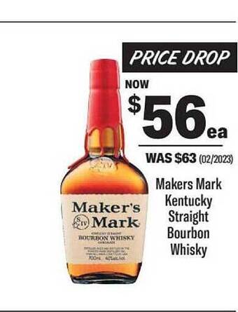 Liquorland Maker's mark kentucky straight bourbon whisky offer