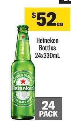 Heineken bottles