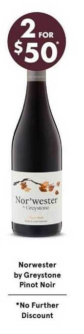 Norwester by greystone pinot noir
