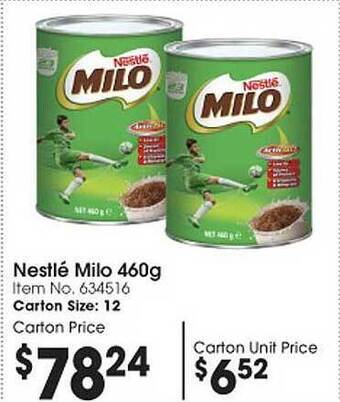 Campbells Wholesale Nestle milo offer