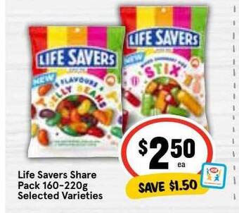 Ritchies Life savers share pack offer