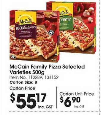 Campbells Wholesale Mccain family pizza offer