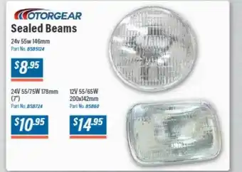 Motorgear sealed beams