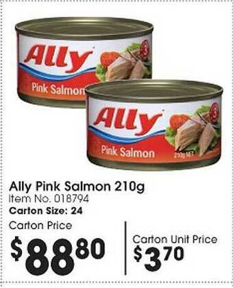 Campbells Wholesale Ally pink salmon offer