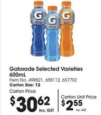 Campbells Wholesale Gatorade offer