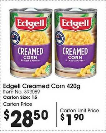 Edgell creamed corn