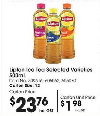 Campbells Wholesale Lipton ice tea offer