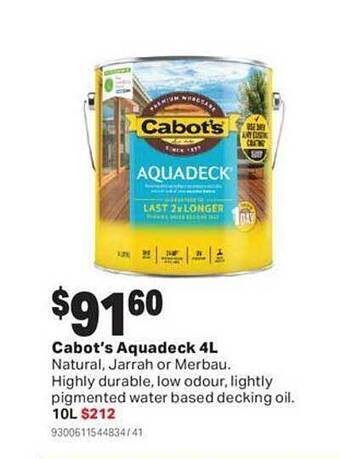 Mitre 10 Cabot's aquadeck offer