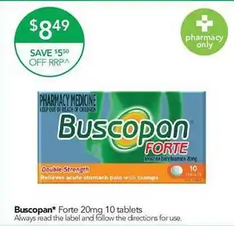 Terry White Buscopan forte offer