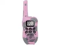 Officeworks Uniden Walkie Talkie UHF Radio with Kid Zone Pink Camo offer