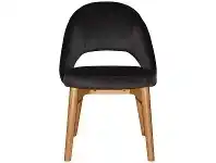 LivingStyles Chevron Commercial Grade Regis Fabric Dining Chair, Timber Leg, Charcoal / Light Oak offer