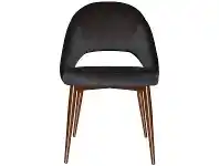 LivingStyles Chevron Commercial Grade Regis Fabric Dining Chair, Slim Metal Leg, Charcoal / Copper offer