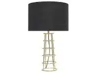 LivingStyles Beatrice Metal Wireframe Table Lamp, Brass offer