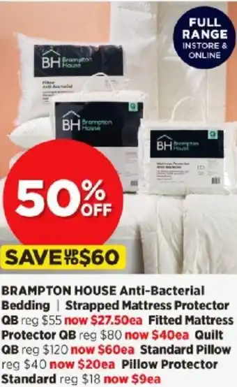 Spotlight Brampton House Anti-Bacterial Bedding offer