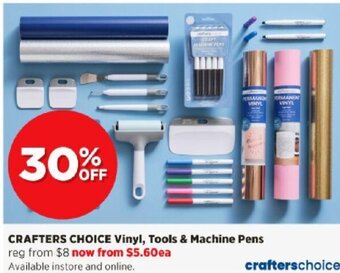 Spotlight Crafters Choice Vinyl, Tools & Machine Pens offer