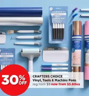 Spotlight Crafters Choice Vinyl, Tools & Machine Pens offer