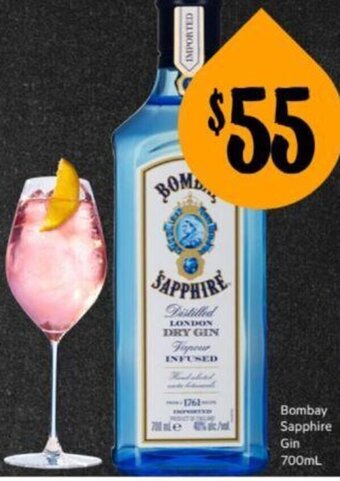 First Choice Liquor Bombay Sapphire Gin 700ml offer