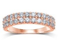 Shiels Luminesce Lab Grown 9ct Rose Gold 1 Carat Diamond Dress Ring with 24 Diamonds offer