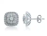 Shiels Silver 1/2 Carat Diamond Studs offer