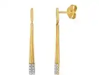 Shiels 9ct Yellow Gold Diamond Earrings offer