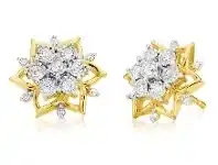 Shiels 9ct Yellow Gold 1/3 Carat Diamond Stud Earrings Set with 26 Brilliant Cut Diamonds offer