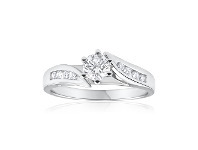 Shiels 18ct White Gold Ring with 0.5 Carats of Brilliant Cut Diamonds offer