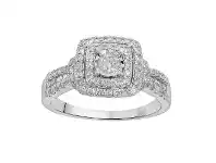 Shiels 9ct White Gold Diamond Ring Set with 85 Stunning Brilliant Diamonds offer