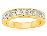 Shiels 9ct Yellow Gold 1 Carat Diamond Ring with 11 Brilliant Diamonds offer